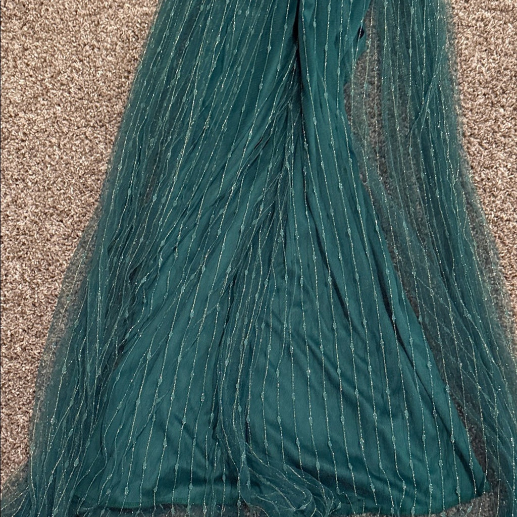 New woman’s small dress Elegant Teal long NEW