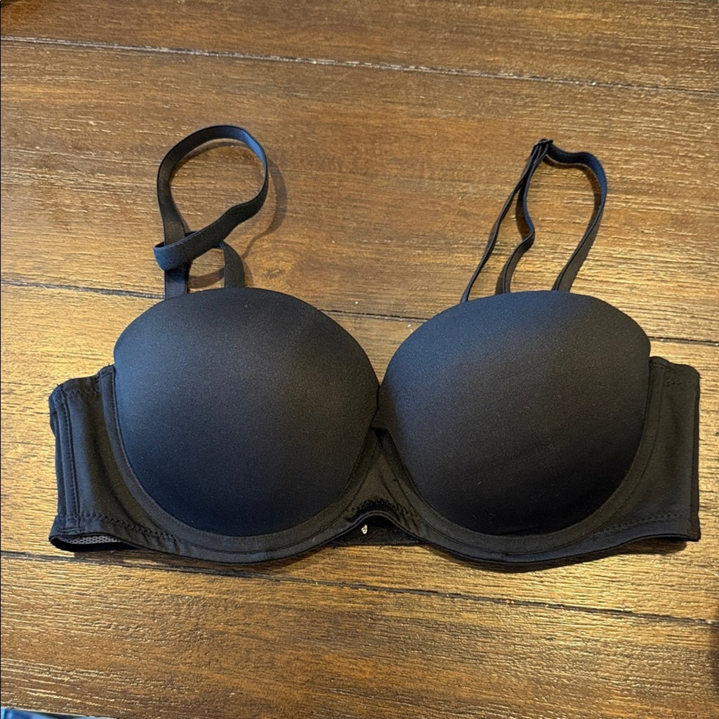 34C Strapless Bra multi way bra infinity adjustable straps or strapless black