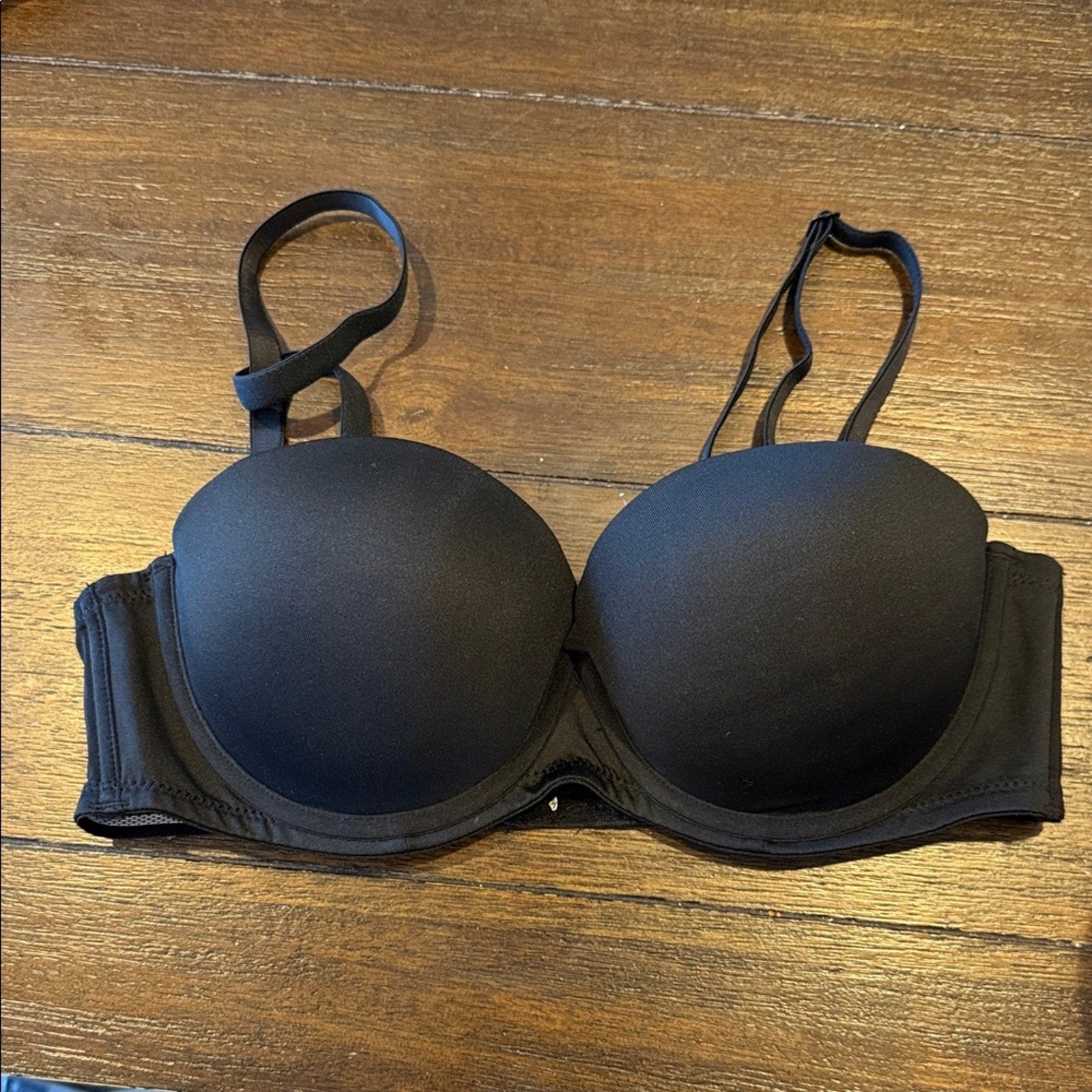 34C Strapless Bra multi way bra infinity adjustable straps or strapless black