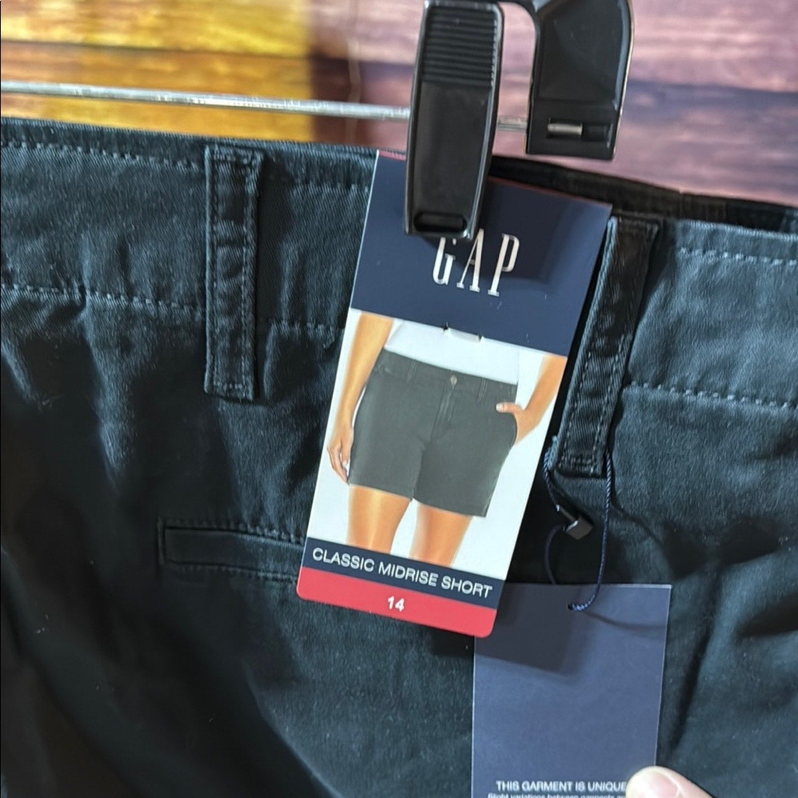 GAP Midnight Black Modern Shorts chinos size 14