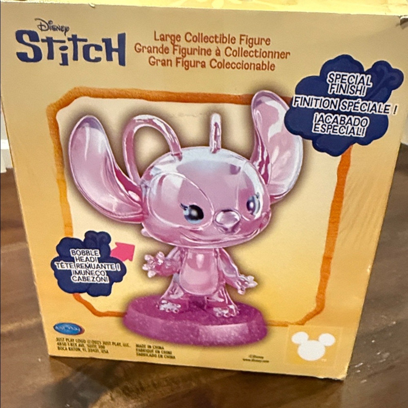 Disney Stitch Pink Bobblehead Figure toy NEW
