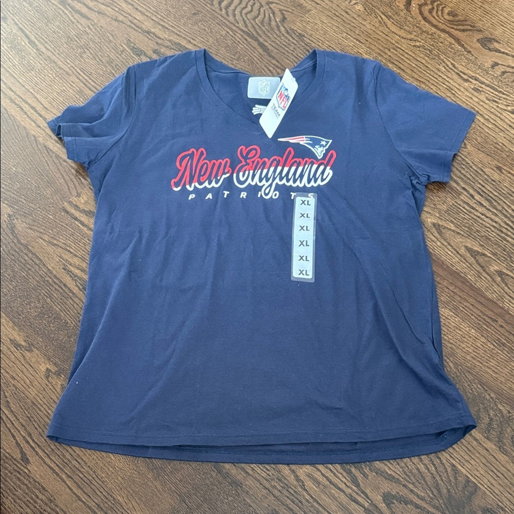 Women's England Patriots Navy T-Shirt NFL tshirt xl