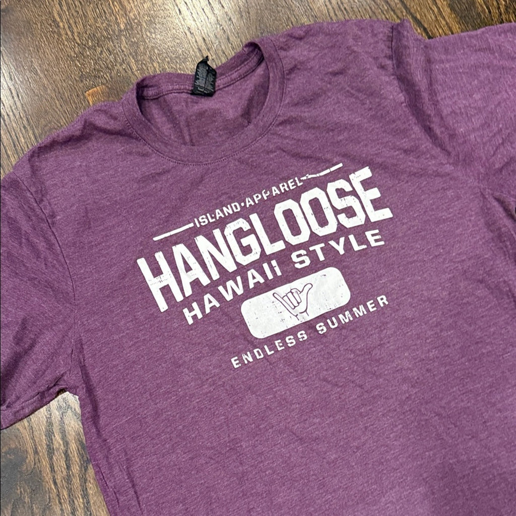 Hawaii Style Purple T-Shirt medium