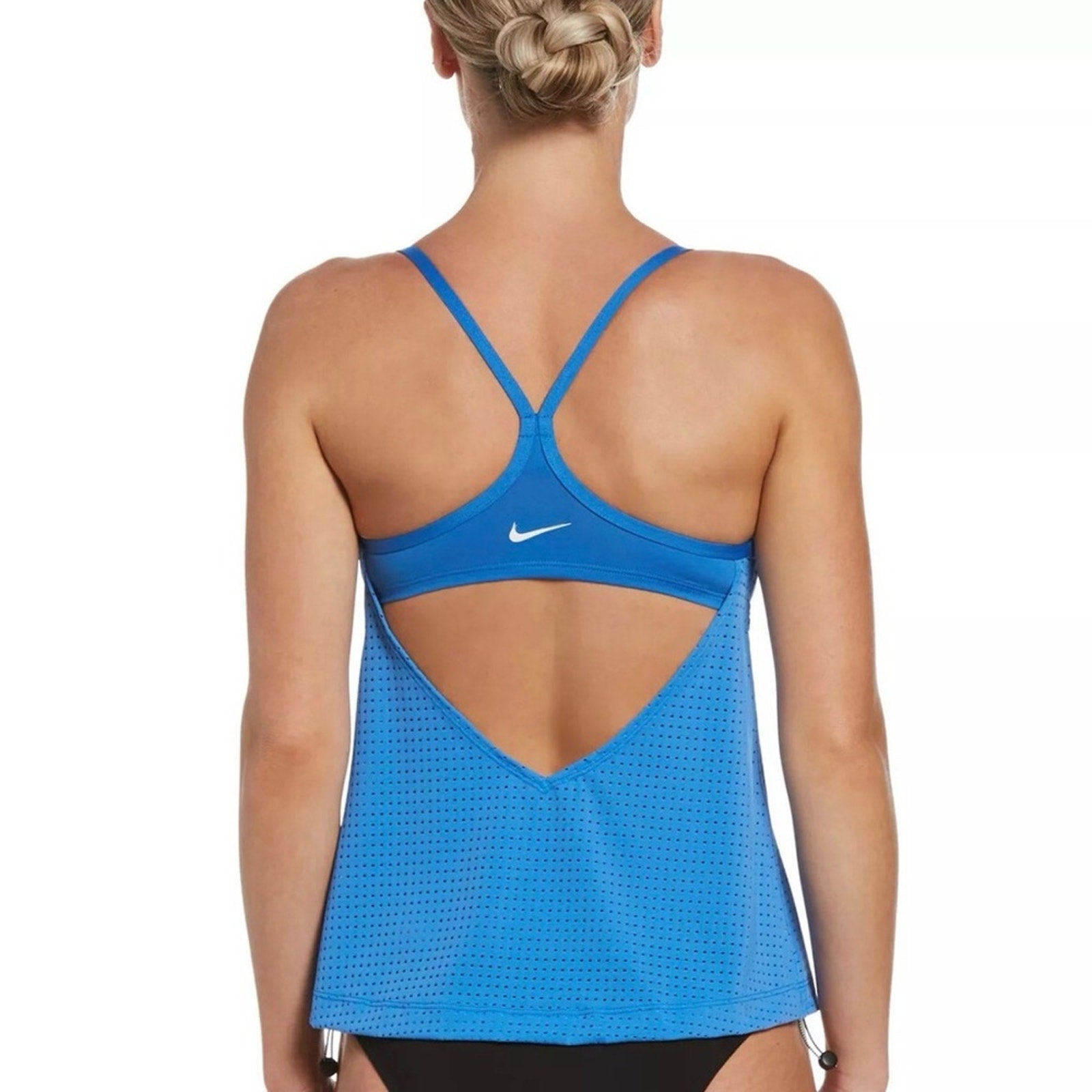 Nike Women's Vibrant Blue Sports Bra tank Large USED