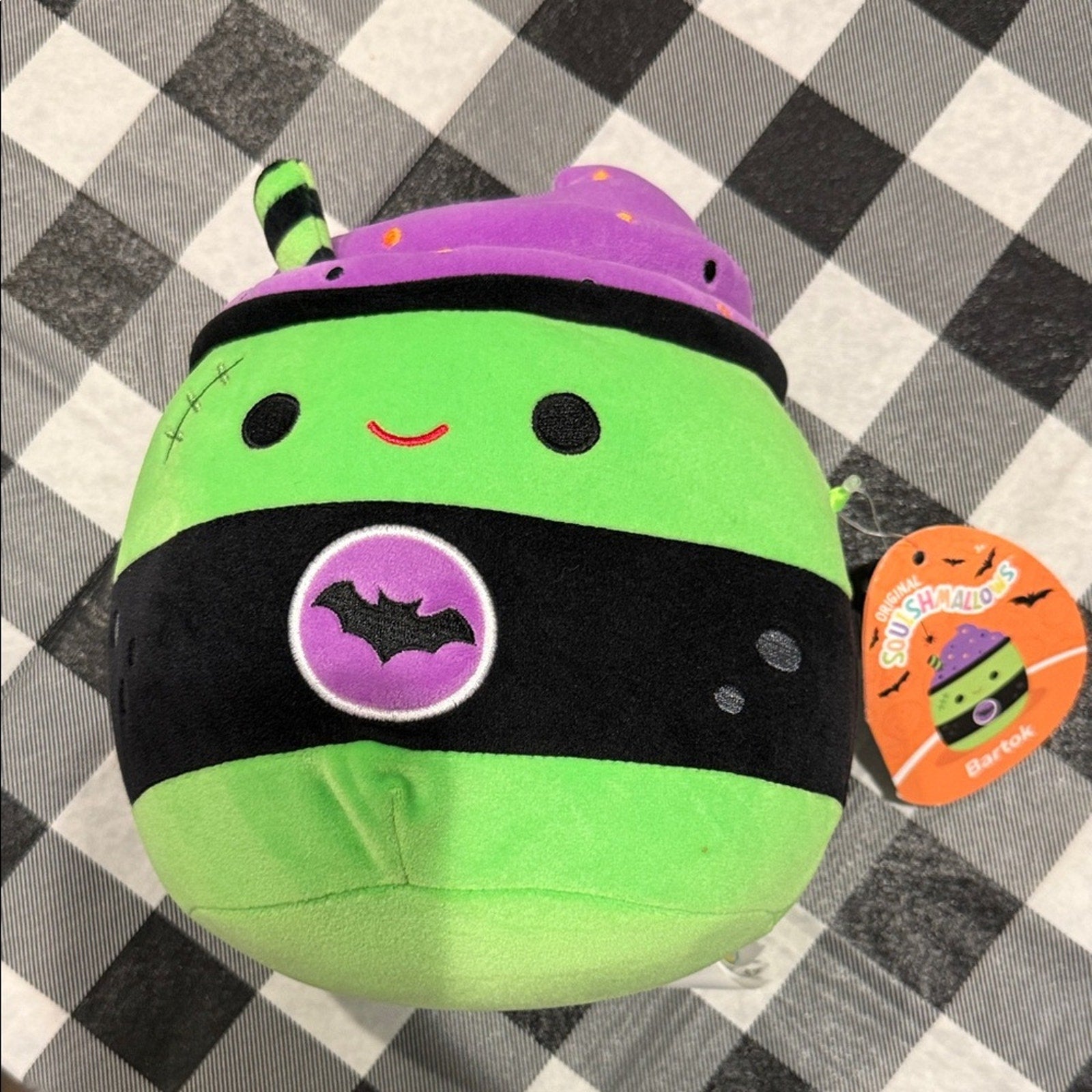 Squishmallows Green & Black Witch Plush Halloween Stuffed Animal Large NWT