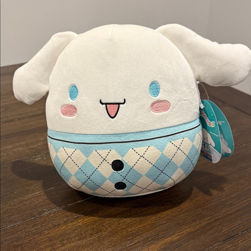 Squishmallows White and Blue Cinnamoroll Plush hello Kitty new