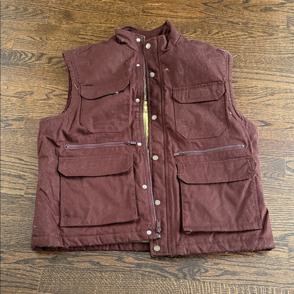Woolrich Men's Brown Utility Vest vest utility vest NEW