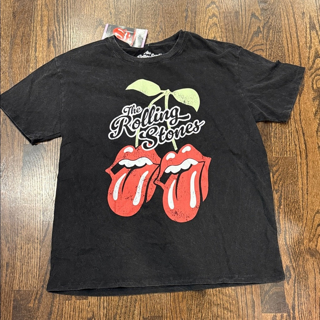 The Rolling Stones Black and Red Short Sleeve Tee Small NEW