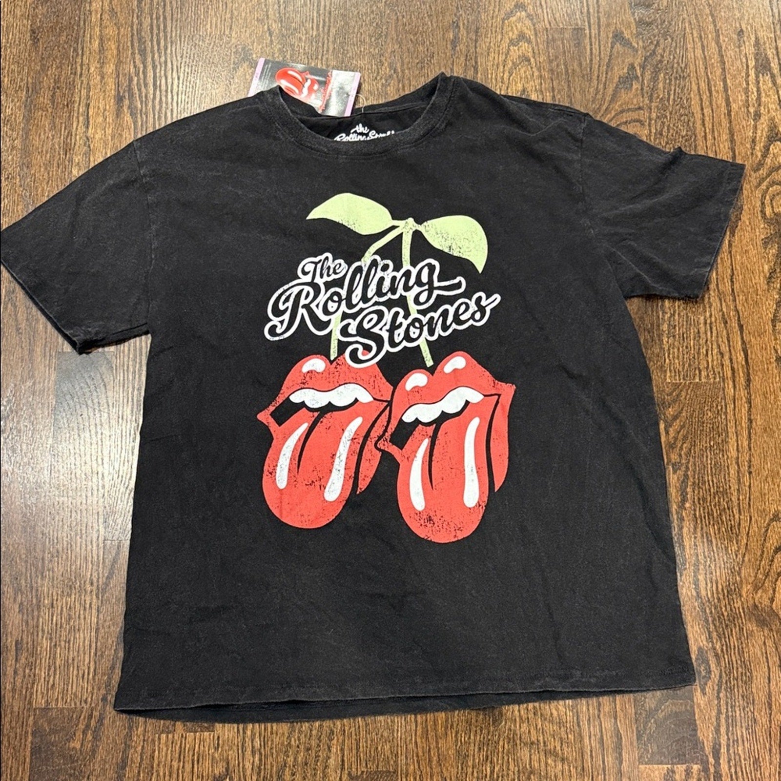 The Rolling Stones Black and Red Short Sleeve Tee Small NEW