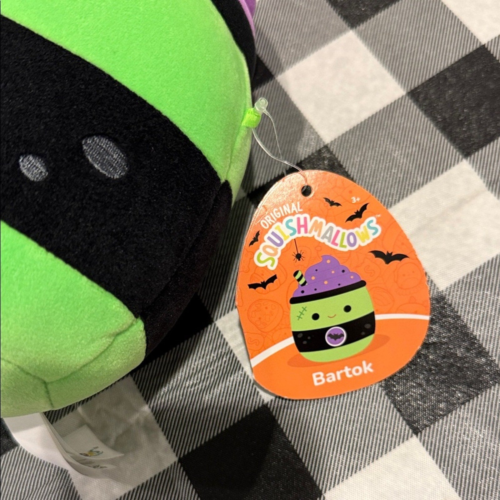 Squishmallows Green & Black Witch Plush Halloween Stuffed Animal Large NWT