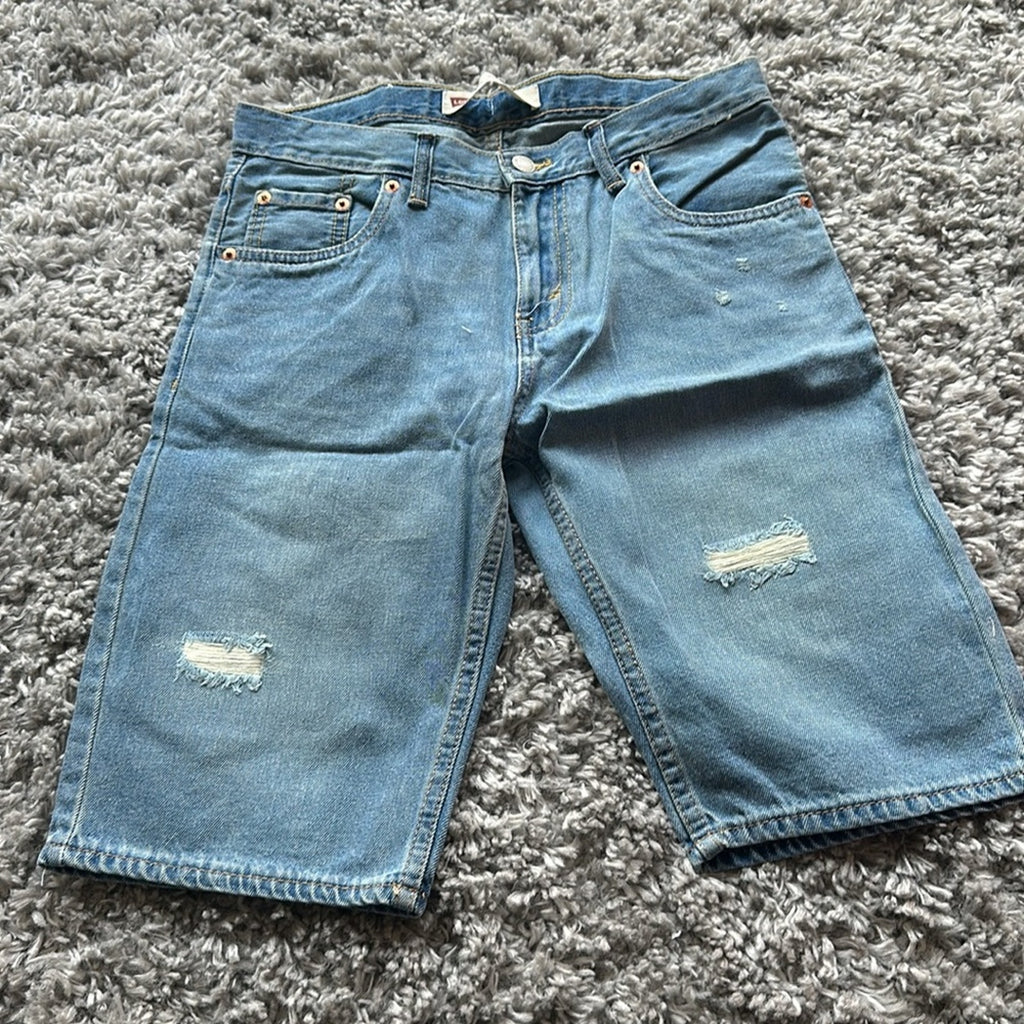 Boys Levi’s Denim Shorts Size 16 NWT Light Wash NEW