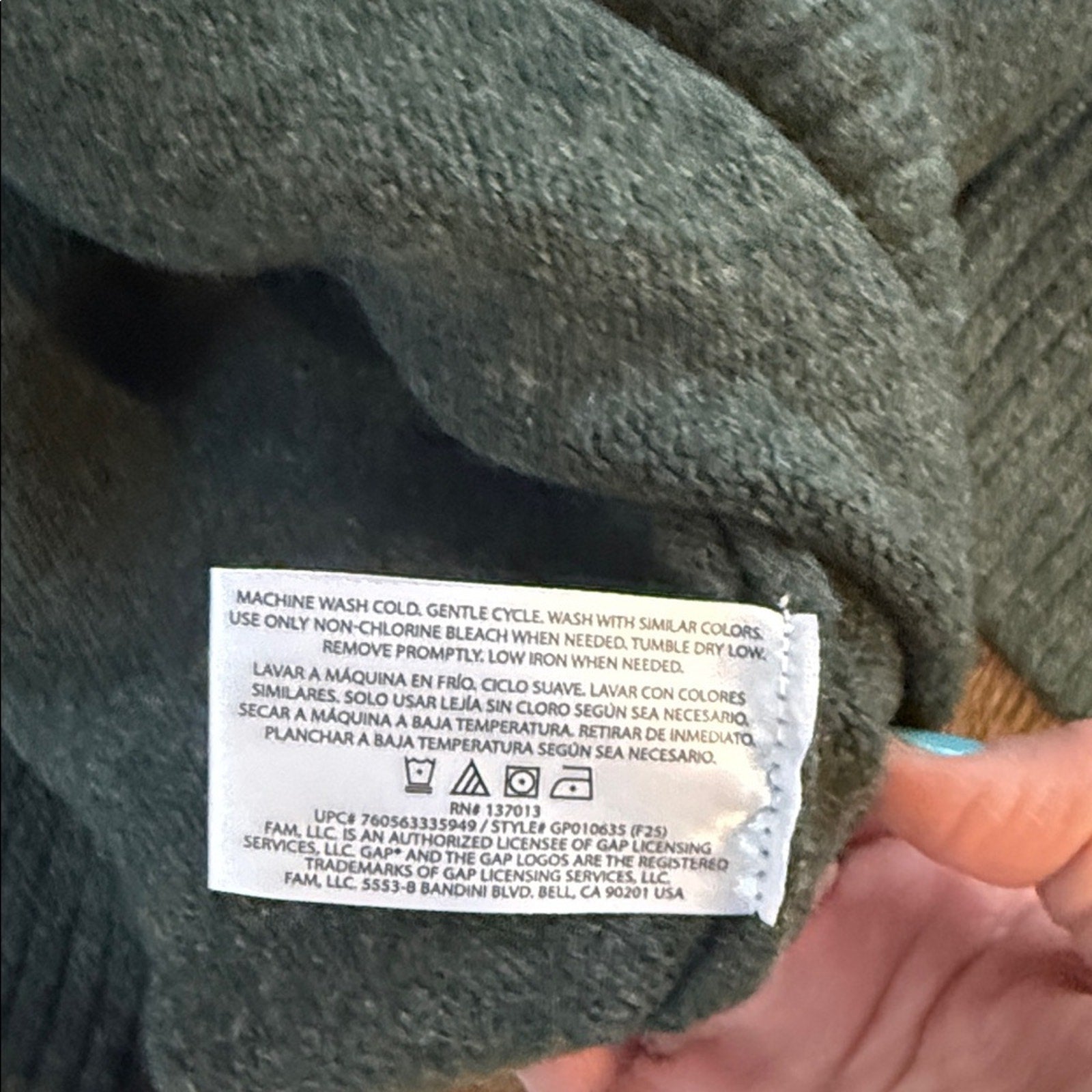 GAP Men's Forest Green Crewneck Sweater gap wool large