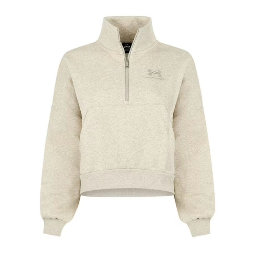 Under Armour Women's Beige Quarter-Zip Sweater woman’s NWOT