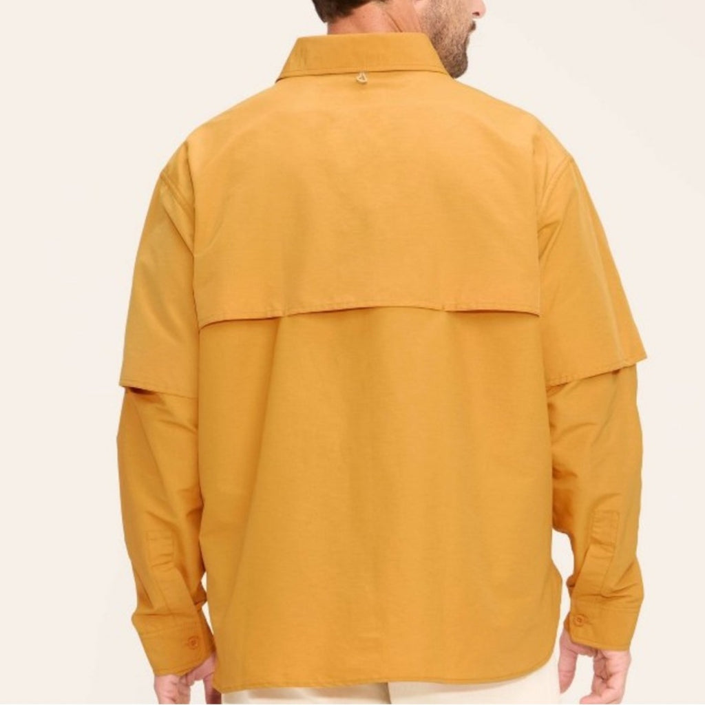 Woolrich Yellow Button-Up Shirt men's  fishing size small NEW