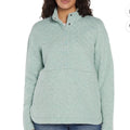 Eddie Bauer Quilted Pullover Woman's large in Soft Green NEW