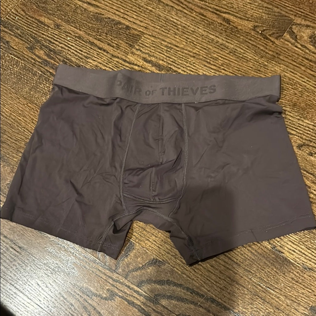 Pair of thieves Men's Brown Boxer Briefs spanX sac support XL NWOT