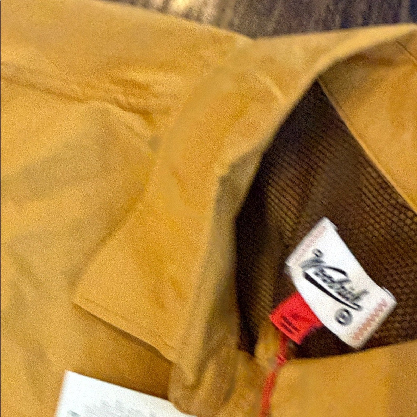 Woolrich Men's Yellow Button-Up Jacket fishing shirt 🎣 size large NEW