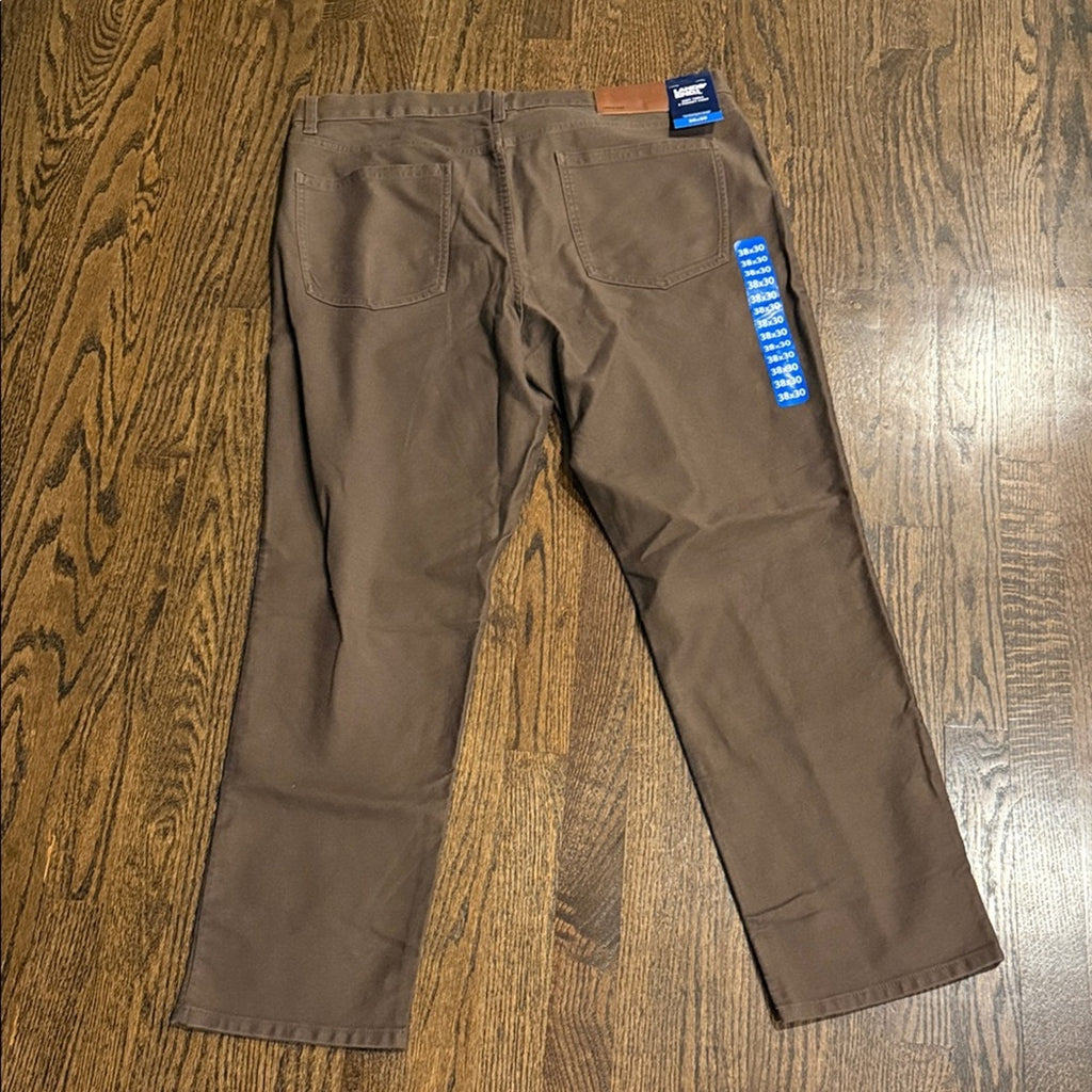 Land's End Men's Brown Pants 38x30 NEW