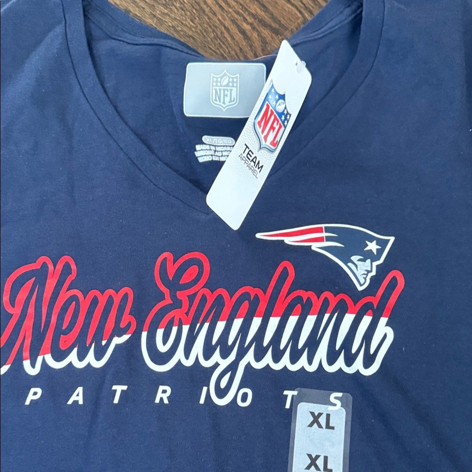 Women's England Patriots Navy T-Shirt NFL tshirt xl