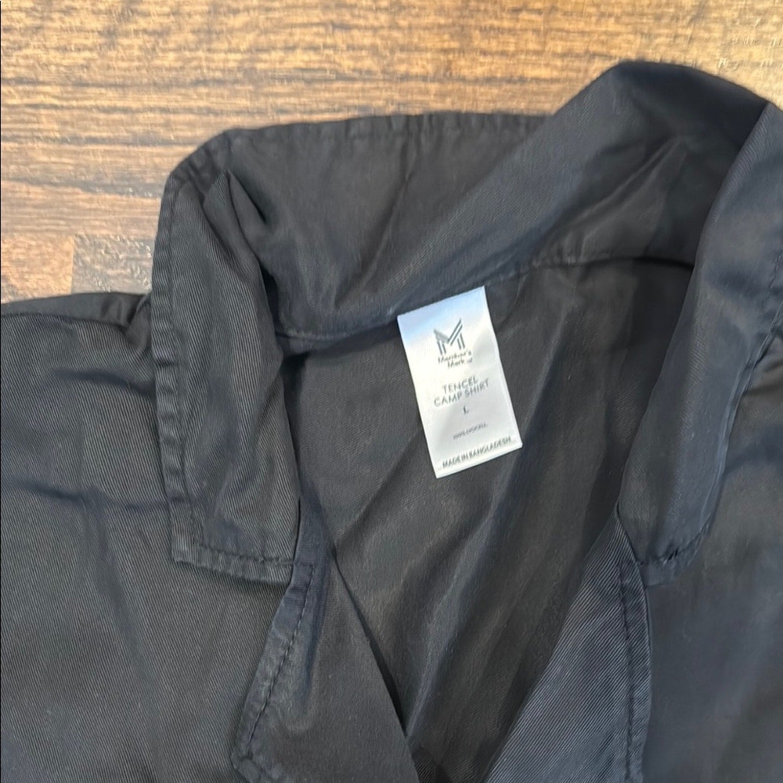 Member's Mark Ladies Black Short Sleeve Shirt large NEW