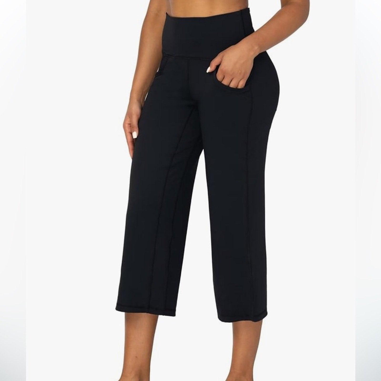 New sunziel medium leggings Black High-Waisted Cropped Pants