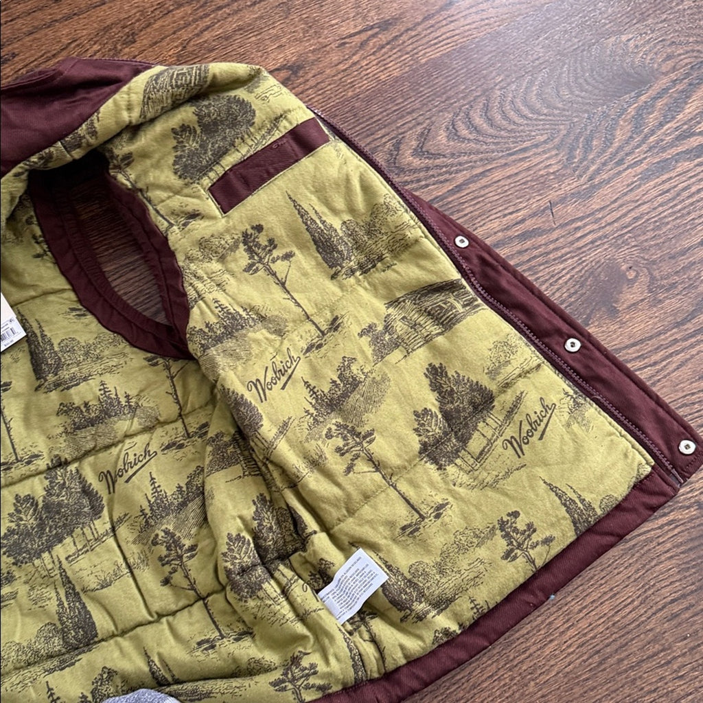 Woolrich Men's Brown Utility Vest vest utility vest NEW