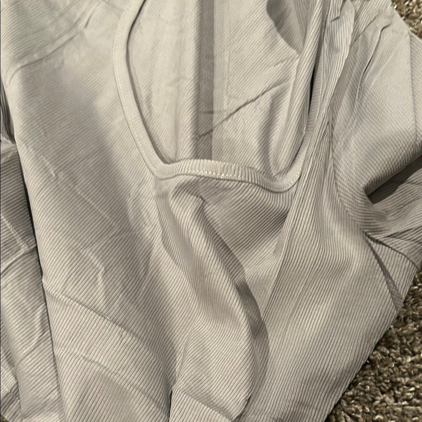 Women's Gray Long Sleeve Top long sleeve spandex top small NWOT