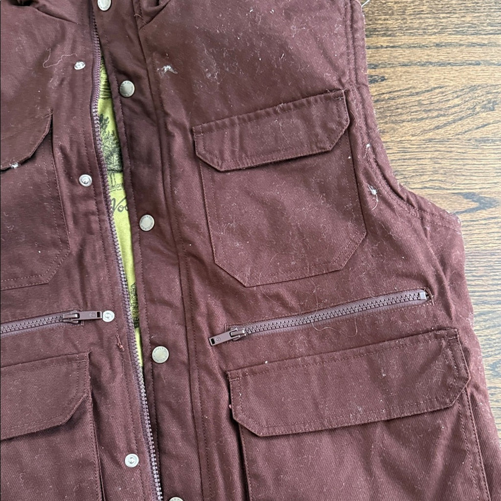 Woolrich Men's Brown Utility Vest vest utility vest NEW