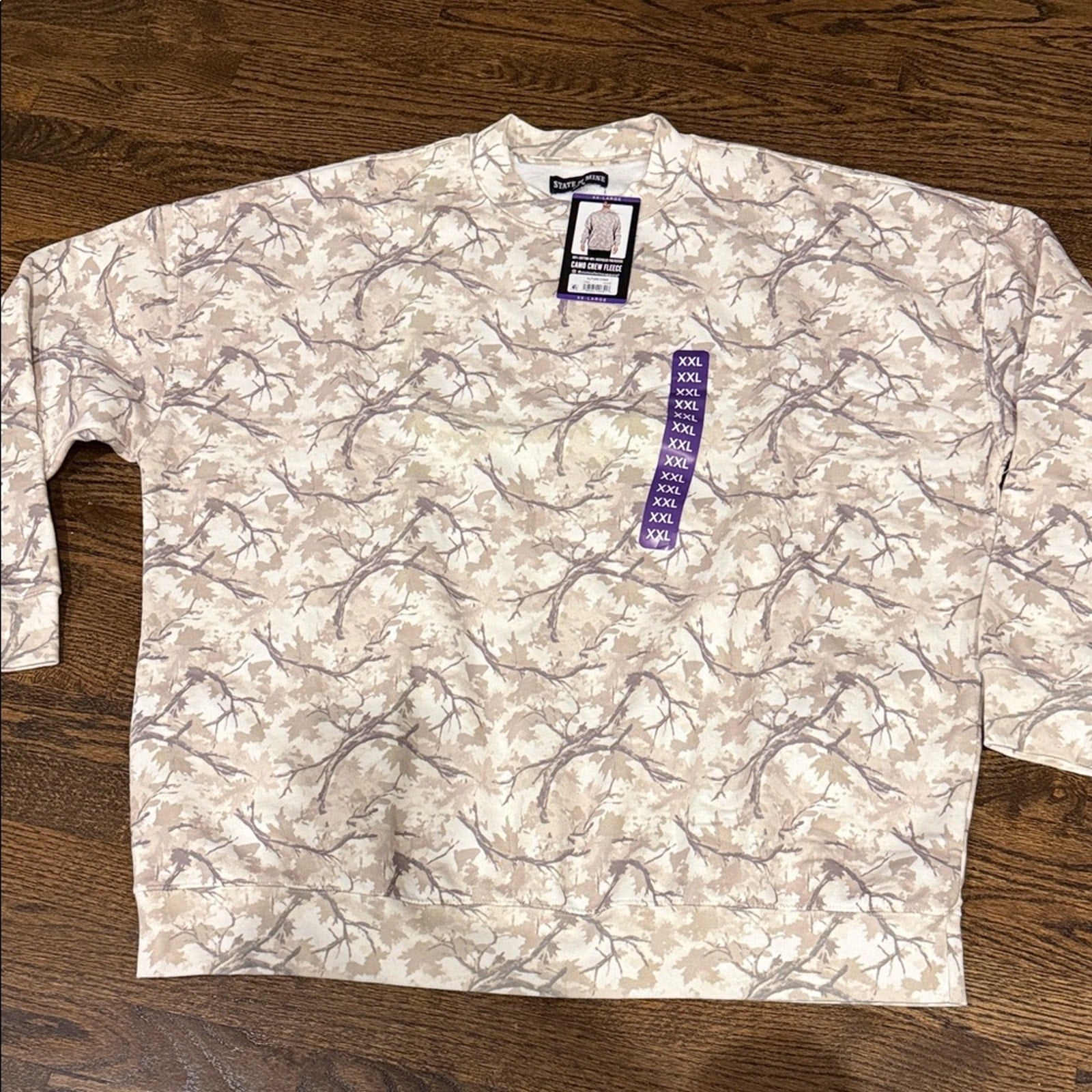 Camouflage Patterned Men's Sweater crewneck sweatshirt xxl