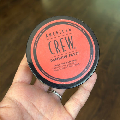 American Crew Defining Paste, Medium Hold, 3 OZ Defining Paste - Red and Black
