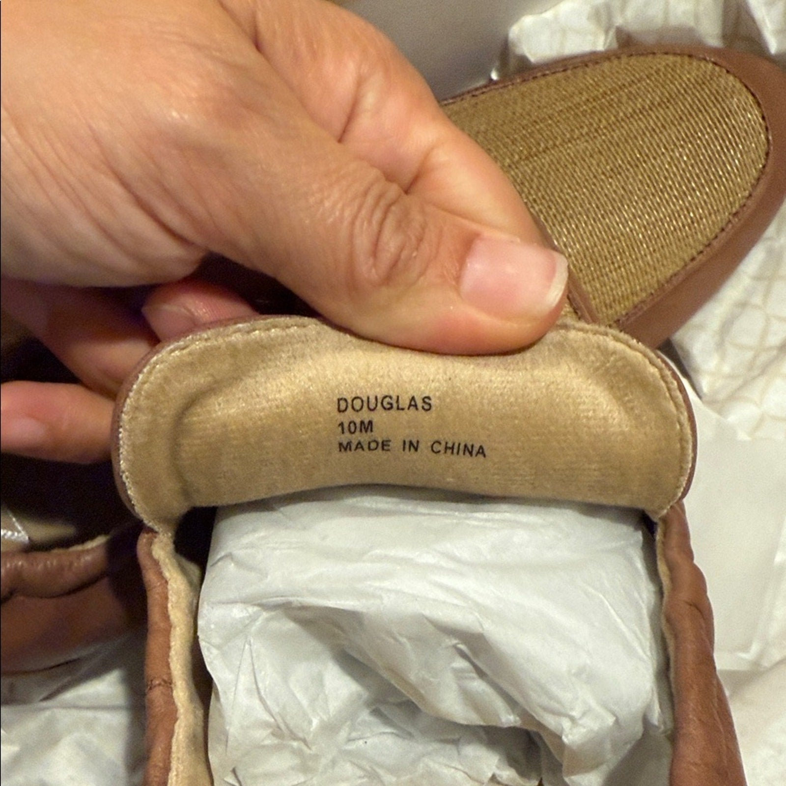 NYDJ Brown & Tan Leather Loafers Women’s Size 10 Slip-On Shoes NWT