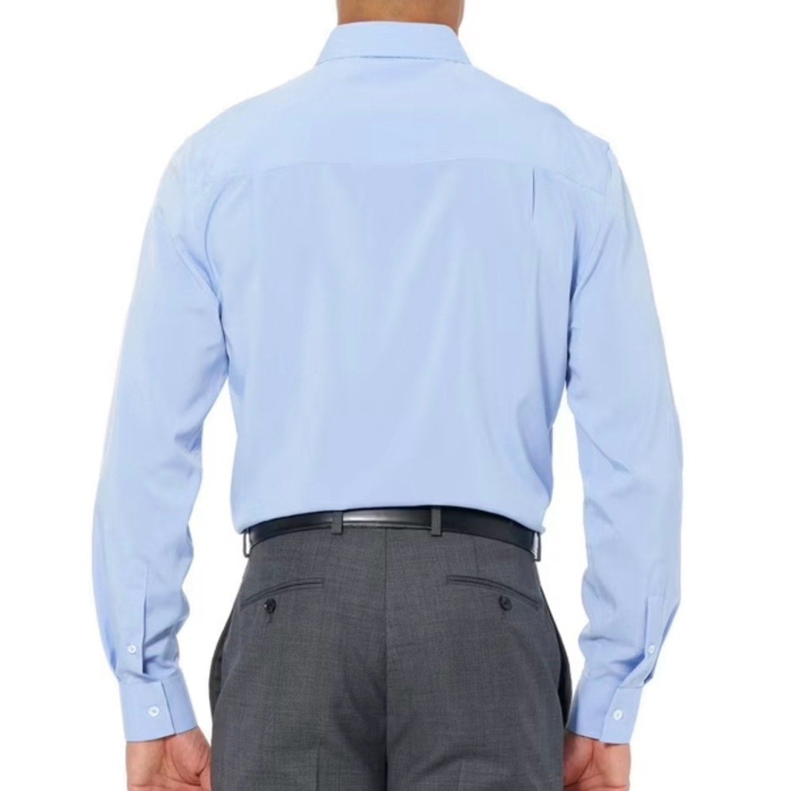 Nick Graham Men's Modern Fit Traveler Dress Shirt Blue 17-17.5 34/35 NWT