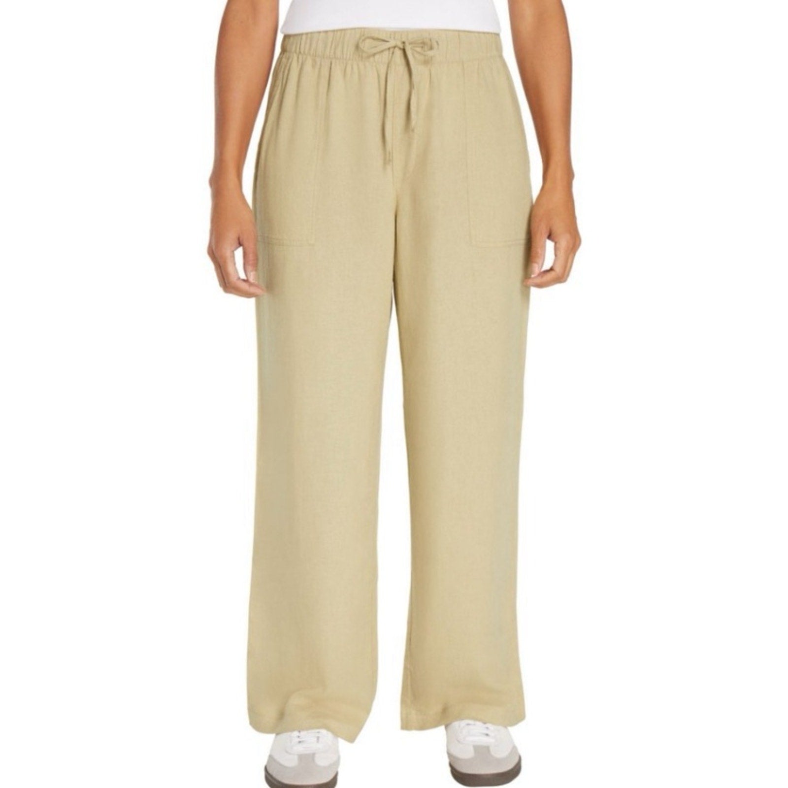 GAP woman’s Beige Linen Pants xxl khaki NEW