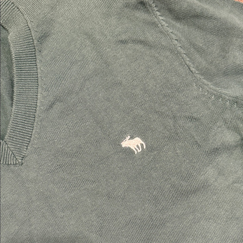 Men's Green V-Neck Sweater Abercrombie and fit small used