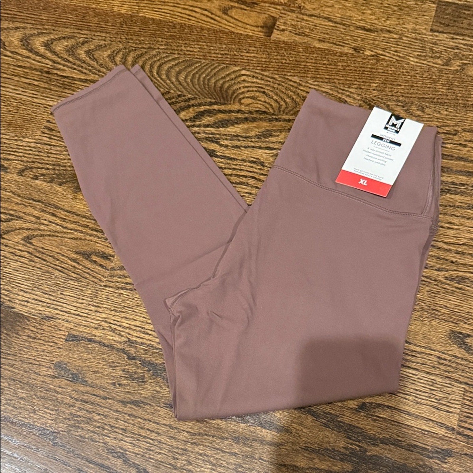 Members Mark XL brown High-Waisted Leggings zen NEW