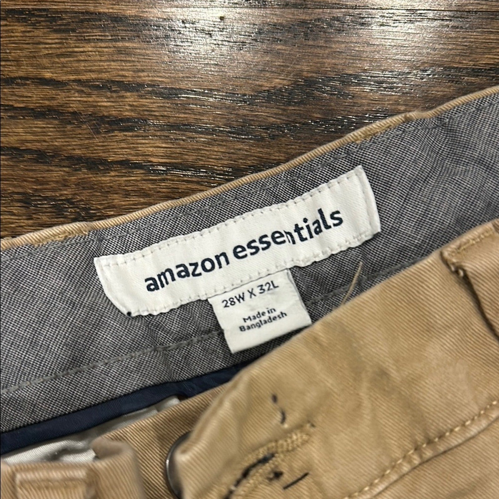 Men's Tan Pants Amazon 28x32 see photos
