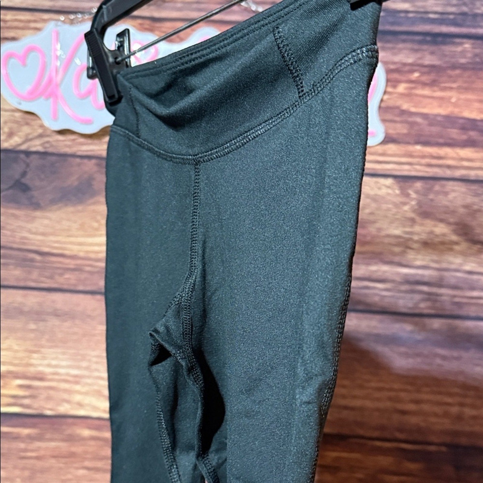 Champion Girls Black Activewear Leggings Size 6 New With Tags