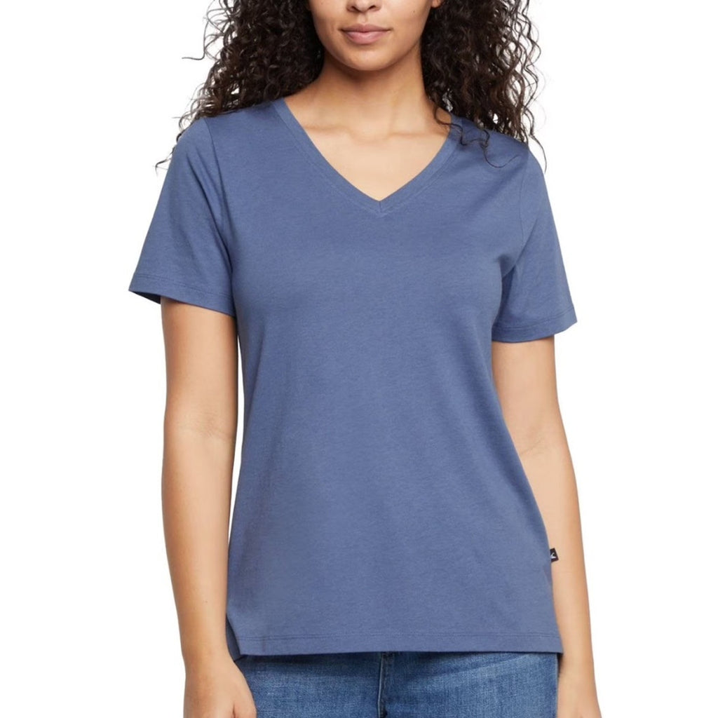 Eddie Bauer woman’s vneck xxl plus Short Sleeve Blue Tee NEW