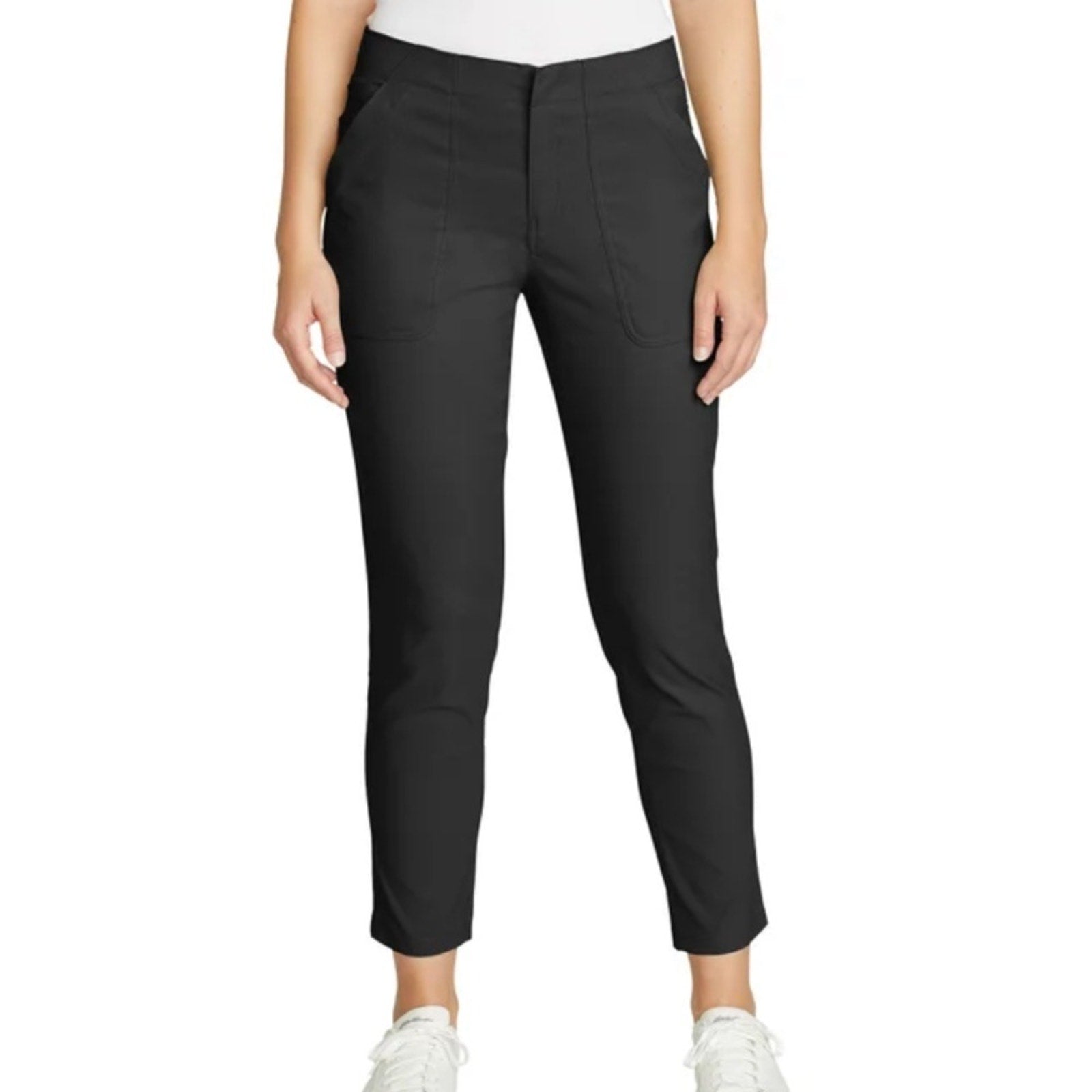 Eddie Bauer ladies black 10 capri hiking slacks NEW