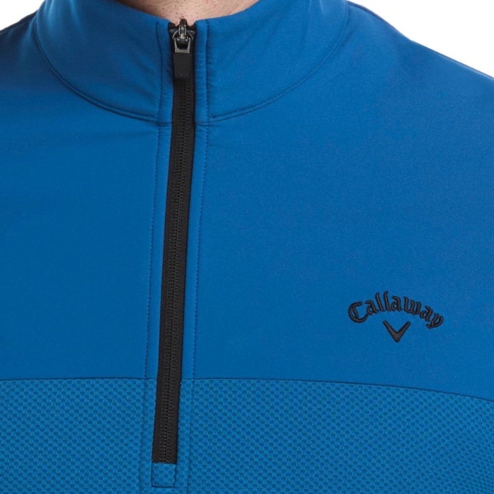 Callaway Men's Vibrant Blue Lightweight Jacket with pockets popover Large