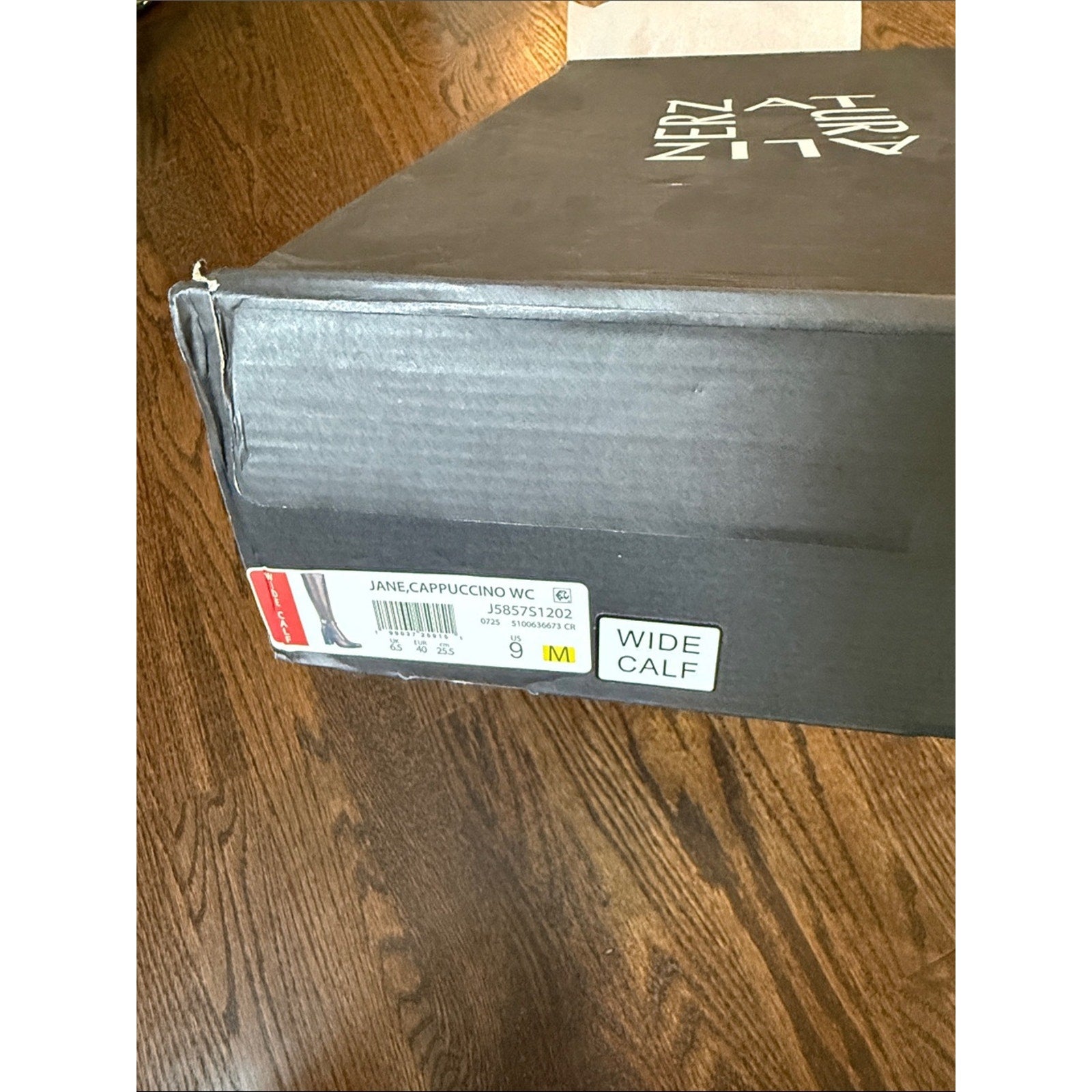 Wide Calf Boots Box - Cappuccino Jane size 9 tall boot wide