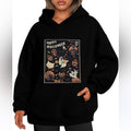 Halloween Ghost and Pumpkin- woman’s sweatshirt hooded large new