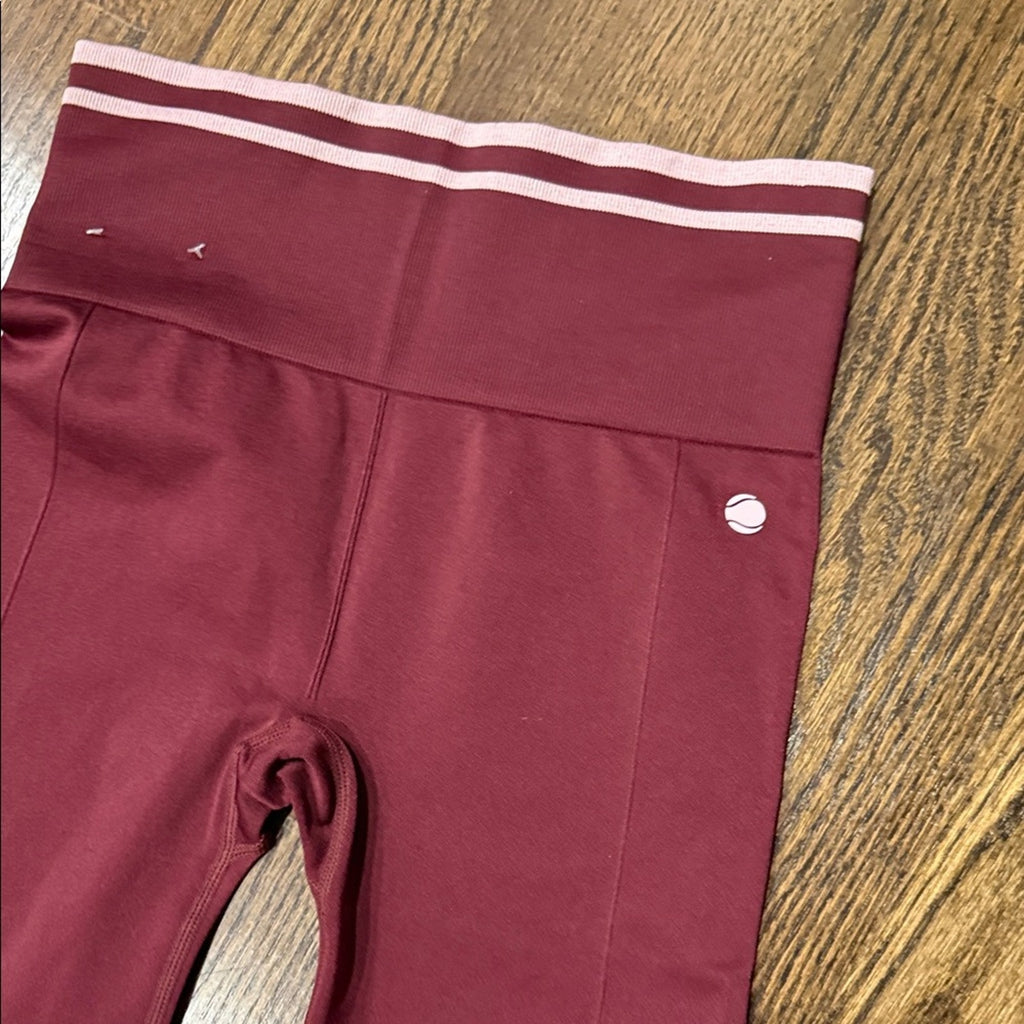 Penn medium leggings woman’s fitted Maroon Leggings for Women