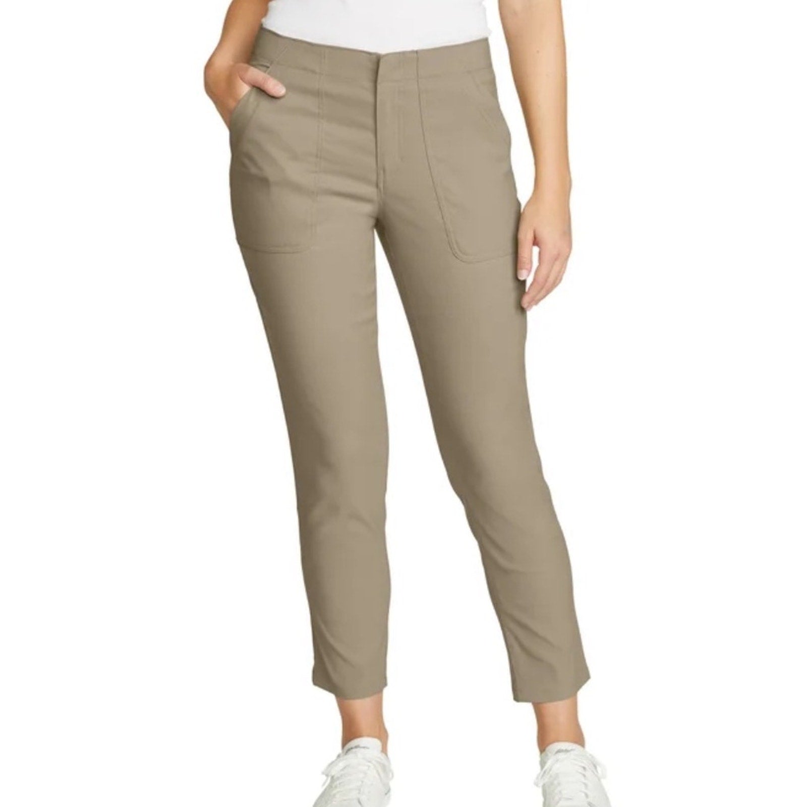 Eddie Bauer woman’s hiking capri  Chinos - Light Tan