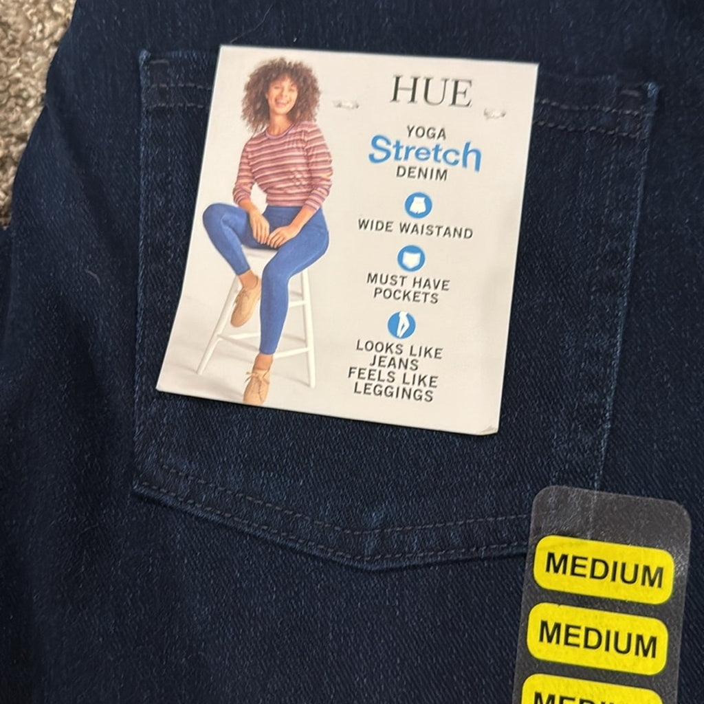 HUE New women’s leggings medium  , stretchy skinny, jean jegging
