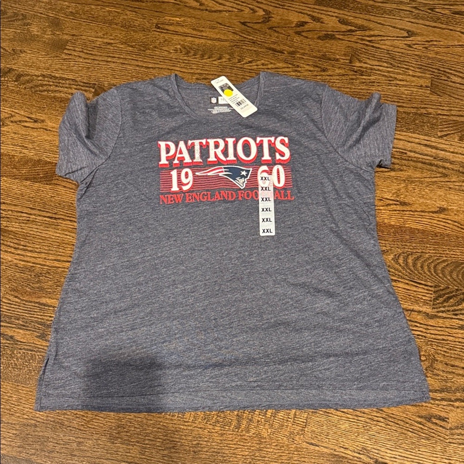 Patriots Graphic T-Shirt nfl tshirt scoop neck xxl womans NEW
