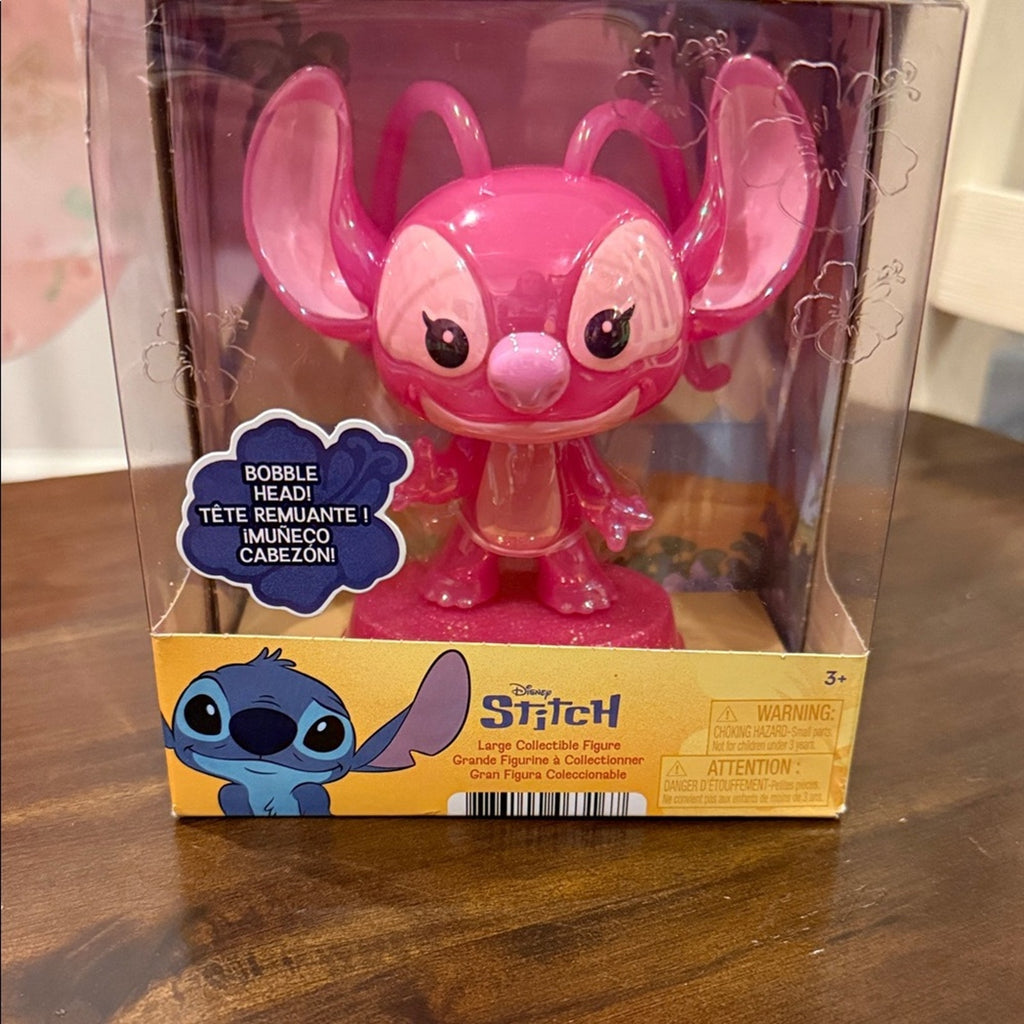 Disney Stitch Pink Bobblehead Figure toy NEW
