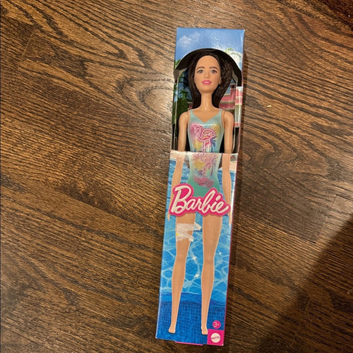 Barbie in Pastel Swimsuit with Pink Accents