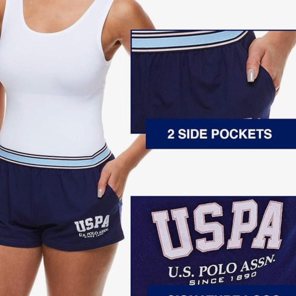 Woman’s Us polo assn sleep shirts with pockets size medium