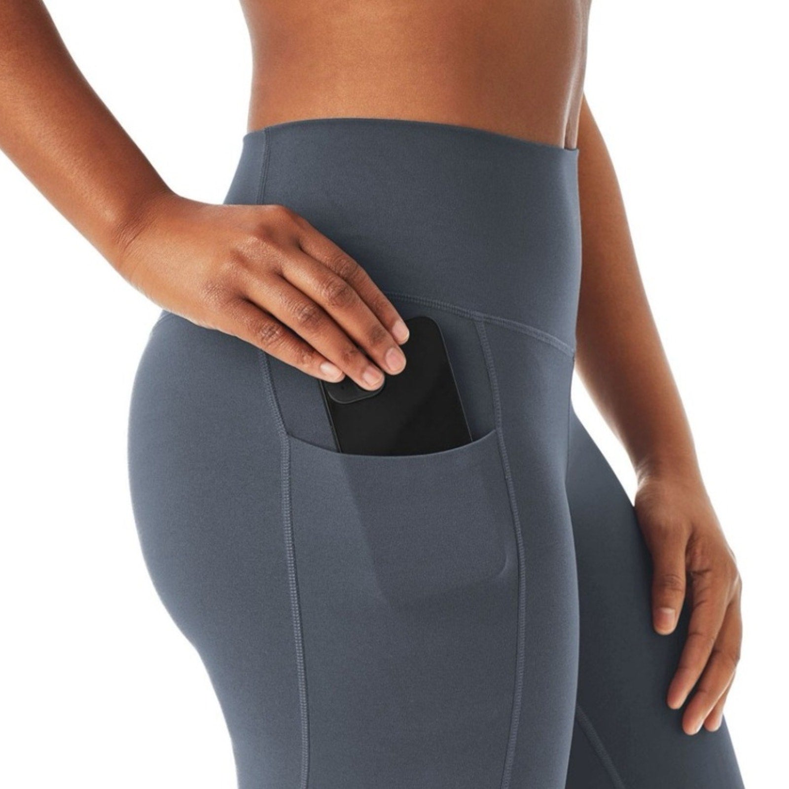 Gray High-Rise Ankle Legging size large new color grey members mark new